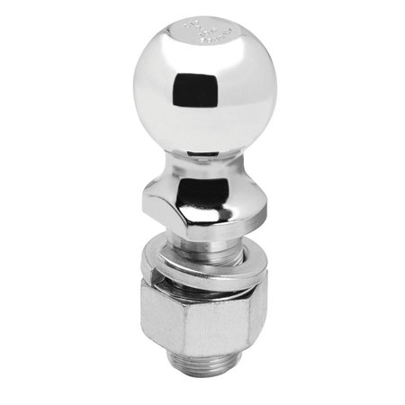 REESE Reese 63830 Class IV Hitch Ball-2" Ball x 1-1/4" Shank x 2-3/4" Shank Length, 8,000 lbs. GTW, Chrome 63830